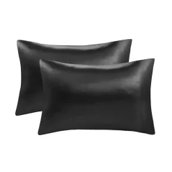 Outlet Kirklands Home Satin King 2-pc. Pillow Case Set Black