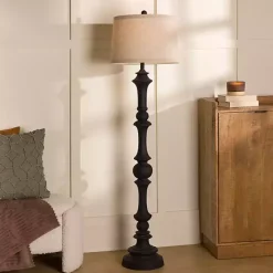 Outlet Kirklands Home Savannah Floor Lamp Black