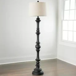Outlet Kirklands Home Savannah Floor Lamp Black