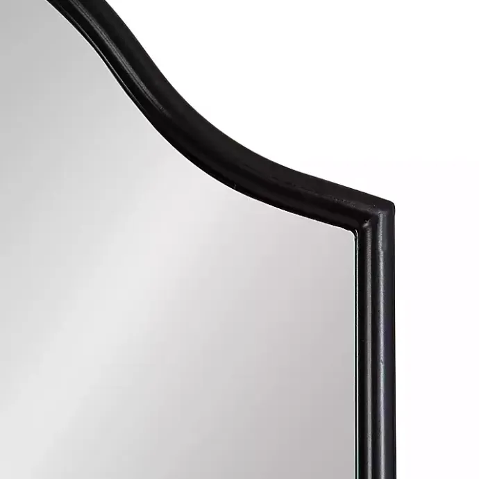 Discount Kirklands Home Scalloped Arch Fellows Wall Mirror Black
