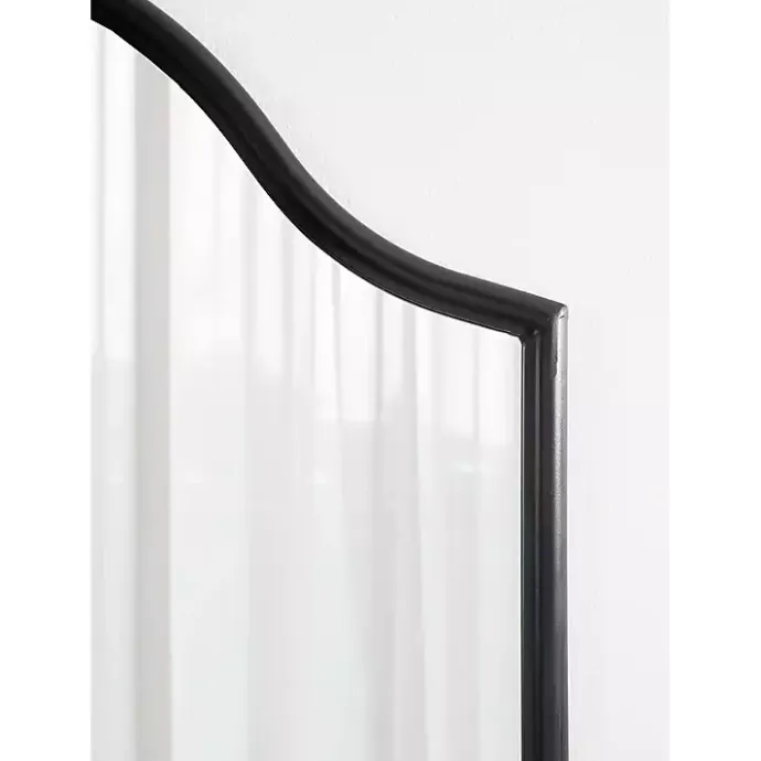 Discount Kirklands Home Scalloped Arch Fellows Wall Mirror Black