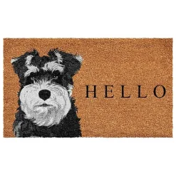New Kirklands Home Black Schnauzer Hello Doormat