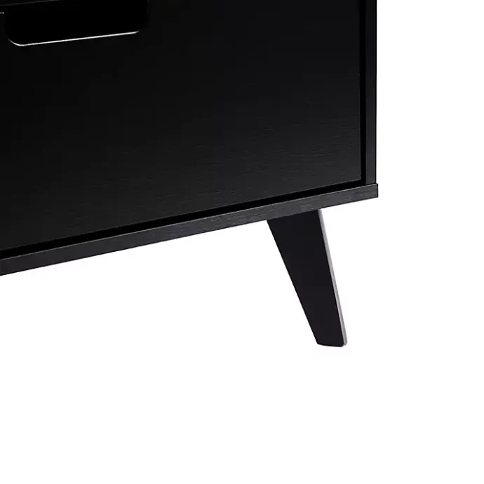 Outlet Kirklands Home Simple Grooved Handle 6-Drawer Dresser Black