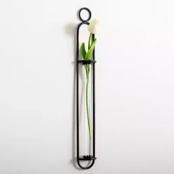 Online Kirklands Home Black Singular Glass Wall Budvase