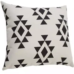 Sale Kirklands Home Black Southwestern Geometric Outdoor Pillow