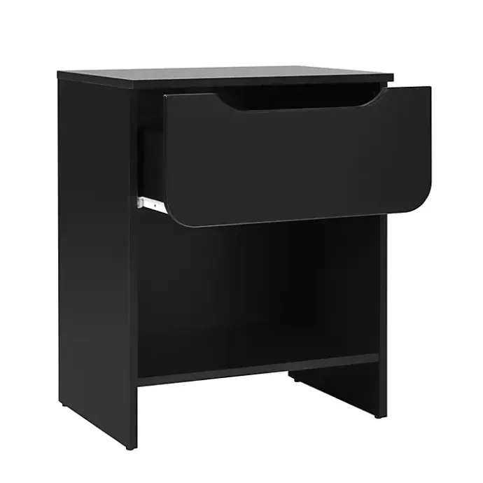 Hot Kirklands Home Stanley Single Drawer Nightstand Black