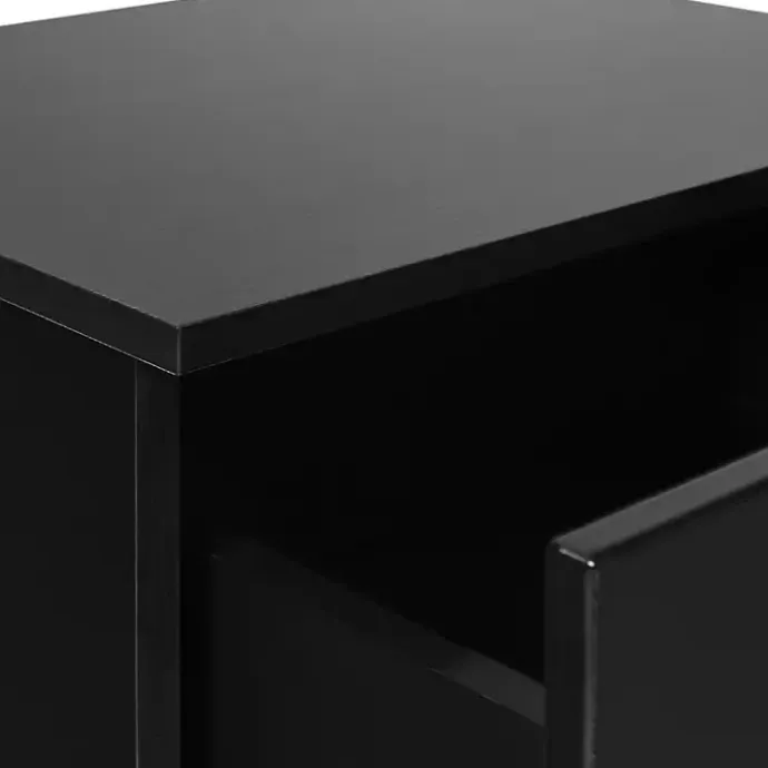 Hot Kirklands Home Stanley Single Drawer Nightstand Black