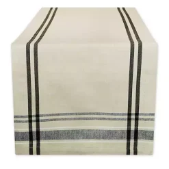 Hot Kirklands Home Stripe French Table Runner Black