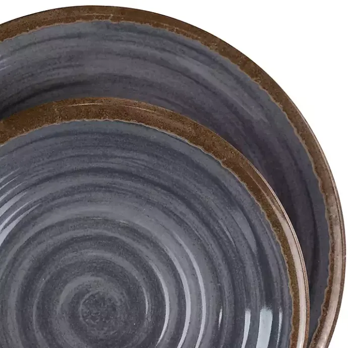 Outlet Kirklands Home Black Swirl Melamine 12-pc. Dinnerware Set