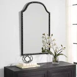 New Kirklands Home Black Textured Arch Wall Mirror