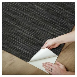 Hot Kirklands Home Textured Grassweave Peel & Stick Wallpaper Black