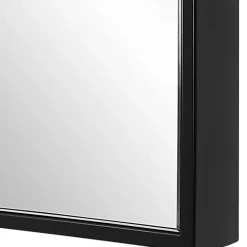 Best Kirklands Home Black Thin Frame Rectangle Wall Mirror