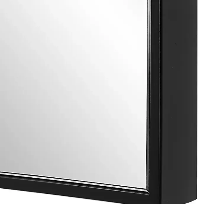 Best Kirklands Home Black Thin Frame Rectangle Wall Mirror