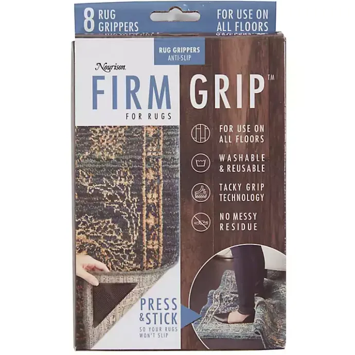 Discount Kirklands Home Triangle Rug Grippers, Set of 8 Black