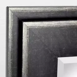 New Kirklands Home Black Two Step Beveled Frame Vanity Mirror