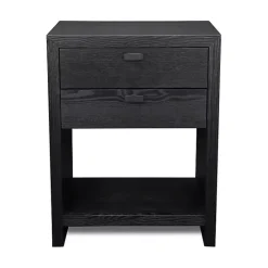 Kirklands Home Vivara 2-Drawer Nightstand Black