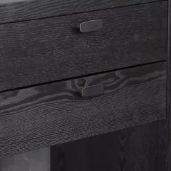 Kirklands Home Vivara 2-Drawer Nightstand Black