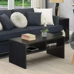 New Kirklands Home Wakefield Shelf Coffee Table Black