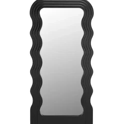 Hot Kirklands Home Wavy Mayha Leaner Mirror Black