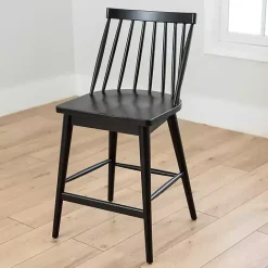Kirklands Home Windsor Counter Stool Black