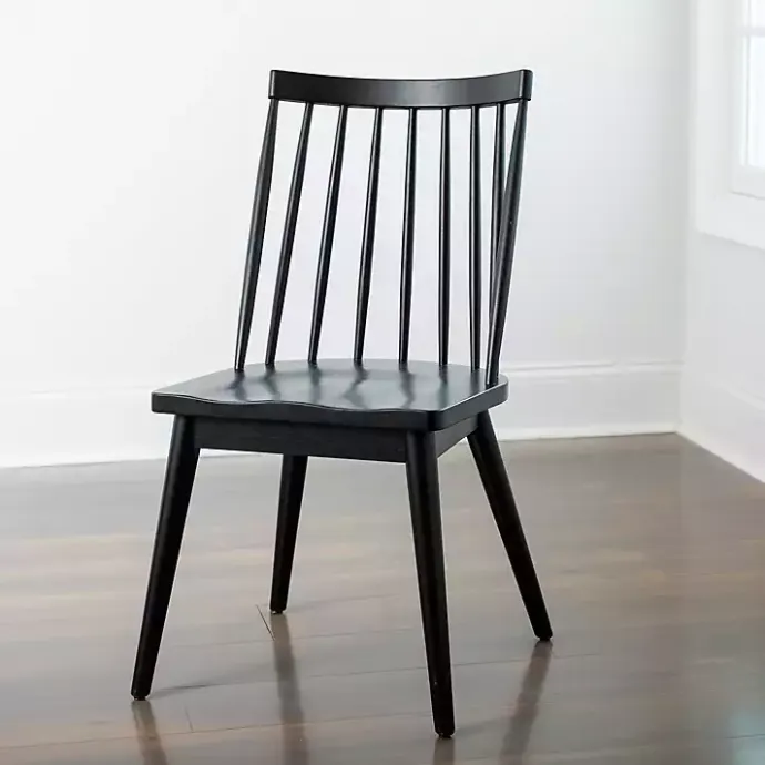 Kirklands Home Windsor Dining Chair Black