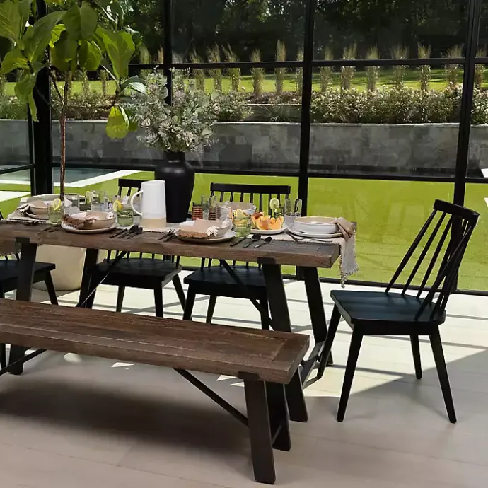 Kirklands Home Windsor Dining Chair Black