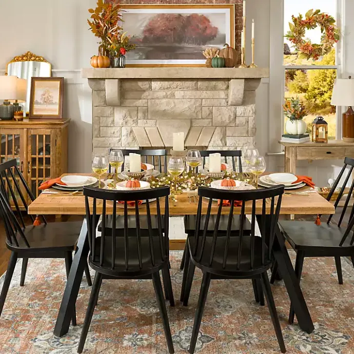 Kirklands Home Windsor Dining Chair Black