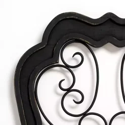 Clearance Kirklands Home Wood and Metal Decorative Wall Plaque Black