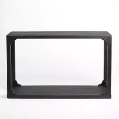 New Kirklands Home Wood Basni Console Table Black
