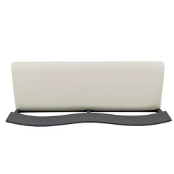 Discount Kirklands Home Black Wood Cream Upholstered Bench White