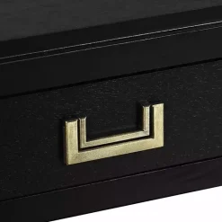 Clearance Kirklands Home Wood 2-Drawer Layla Console Table Black