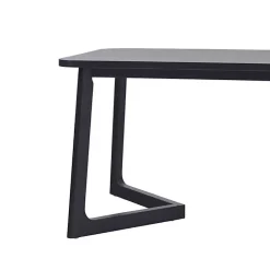Discount Kirklands Home Wood Geometric Legs Dining Table Black