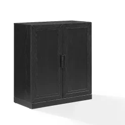 Best Kirklands Home Wood Grain Stackable Storage Cabinet Black