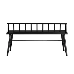 Discount Kirklands Home Wood Low Back Spindle Bench Black