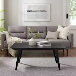 Online Kirklands Home Wood Minimalist Coffee Table Black