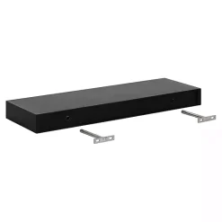 Discount Kirklands Home Black Wood 2-pc. Floating Shelves, 24 in.