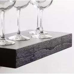 Clearance Kirklands Home Black Wood 2-pc. Floating Shelves, 18 in.