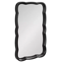 Discount Kirklands Home Black Wood Scalloped Leigh Wall Mirror