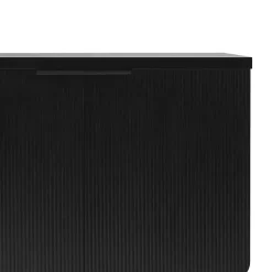 Sale Kirklands Home Wood Scandinavian 4-Door Sideboard Black