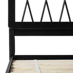 Best Kirklands Home Wood Spindle Headboard Queen Bed Black