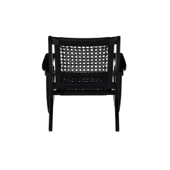 New Kirklands Home Woven Rope Accent Chair Black