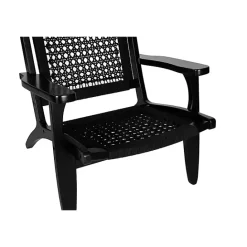 New Kirklands Home Woven Rope Accent Chair Black