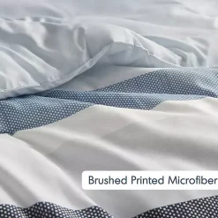 Hot Kirklands Home Blake Blue Stripe 3-pc. Full/Queen Comforter Set