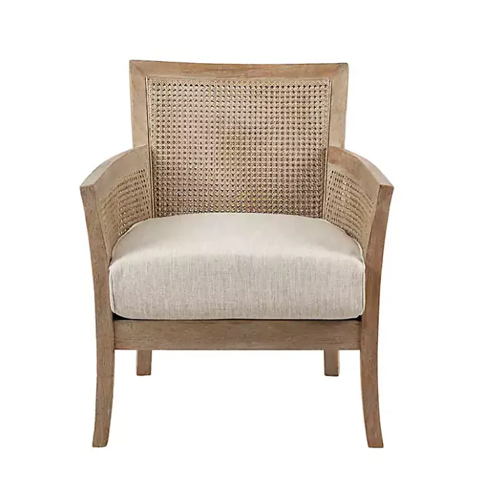 Kirklands Home Blake Cane Back Accent Chair Tan