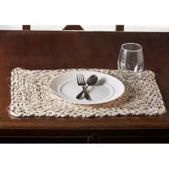 Kirklands Home Bleach and Natural Woven Placemats, Set of 4 Tan