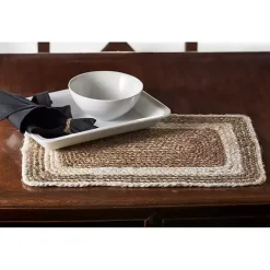 Clearance Kirklands Home Bleached Border Jute Placemats
