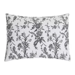 Kirklands Home Bleighton Black Floral 3-pc. Full/Queen Quilt Set