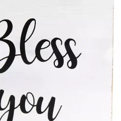 Outlet Kirklands Home Bless You Wood Tissue Box Cover White