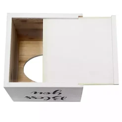 Outlet Kirklands Home Bless You Wood Tissue Box Cover White