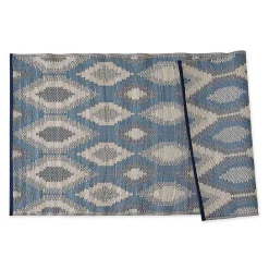 Online Kirklands Home Blue & Gray Diamond Stripe Outdoor Area Rug, 3x6